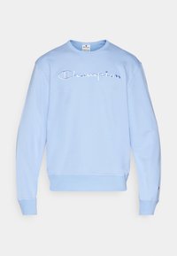ICONS CREWNECK WITH LARGE TONAL LOGO - Pusa - light blue