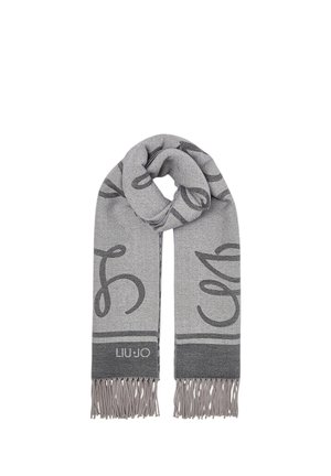 LIU JO, STOLA DONNA LIU JO JACQUARD CON LOGO NERO - Foulard - nero