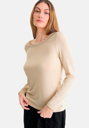 Lisca, T-SHIRT MANCHES LONGUES LACE LISCA - Hemd - beige