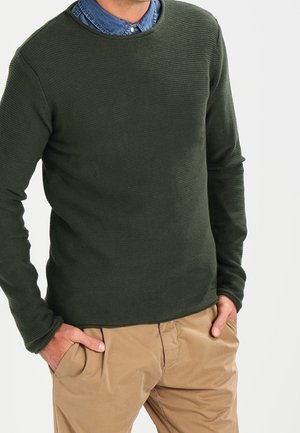 Strickpullover - olive