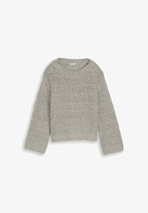 TOM TAILOR, KNIT CHUNKY STRUCTURED SWEATER - Pullover - soft grey melange