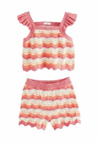 Next - REGULAR FIT - SET - Marškinėliai su spaudiniu - orange white Miniatiūros vaizdas 1