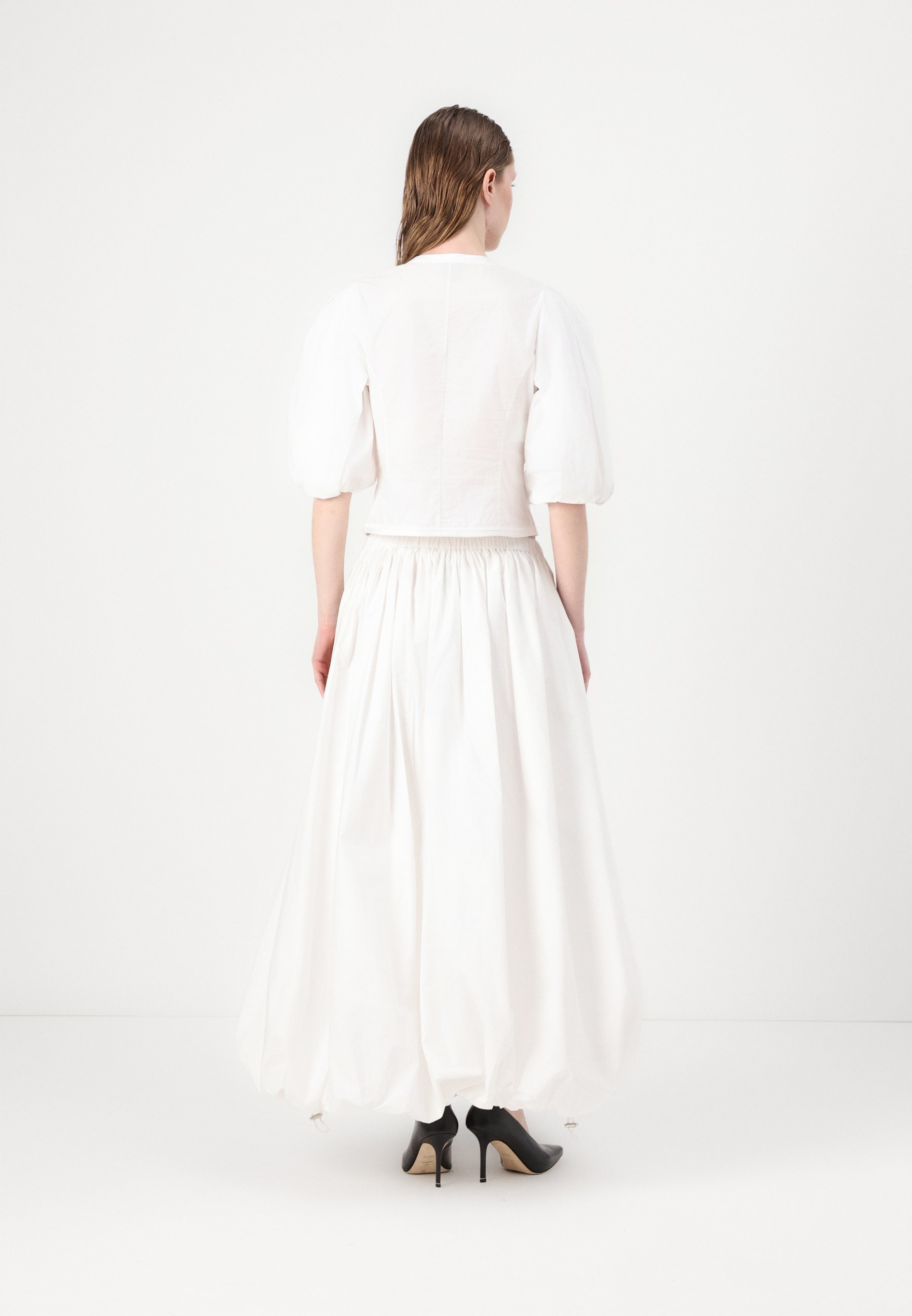 Pinko JOHNNY GONNA - Maxi skirt - bianco/white - Zalando.co.uk