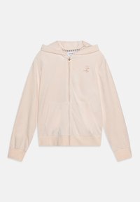 Juicy Couture DIAMANTE ZIP THROUGH HOODIE - Športna jopa s kapuco na zadrgo - shell