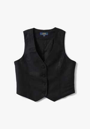 OVS, SLIM-FIT WAISTCOAT WITH BUTTONS. - Smanicato - black