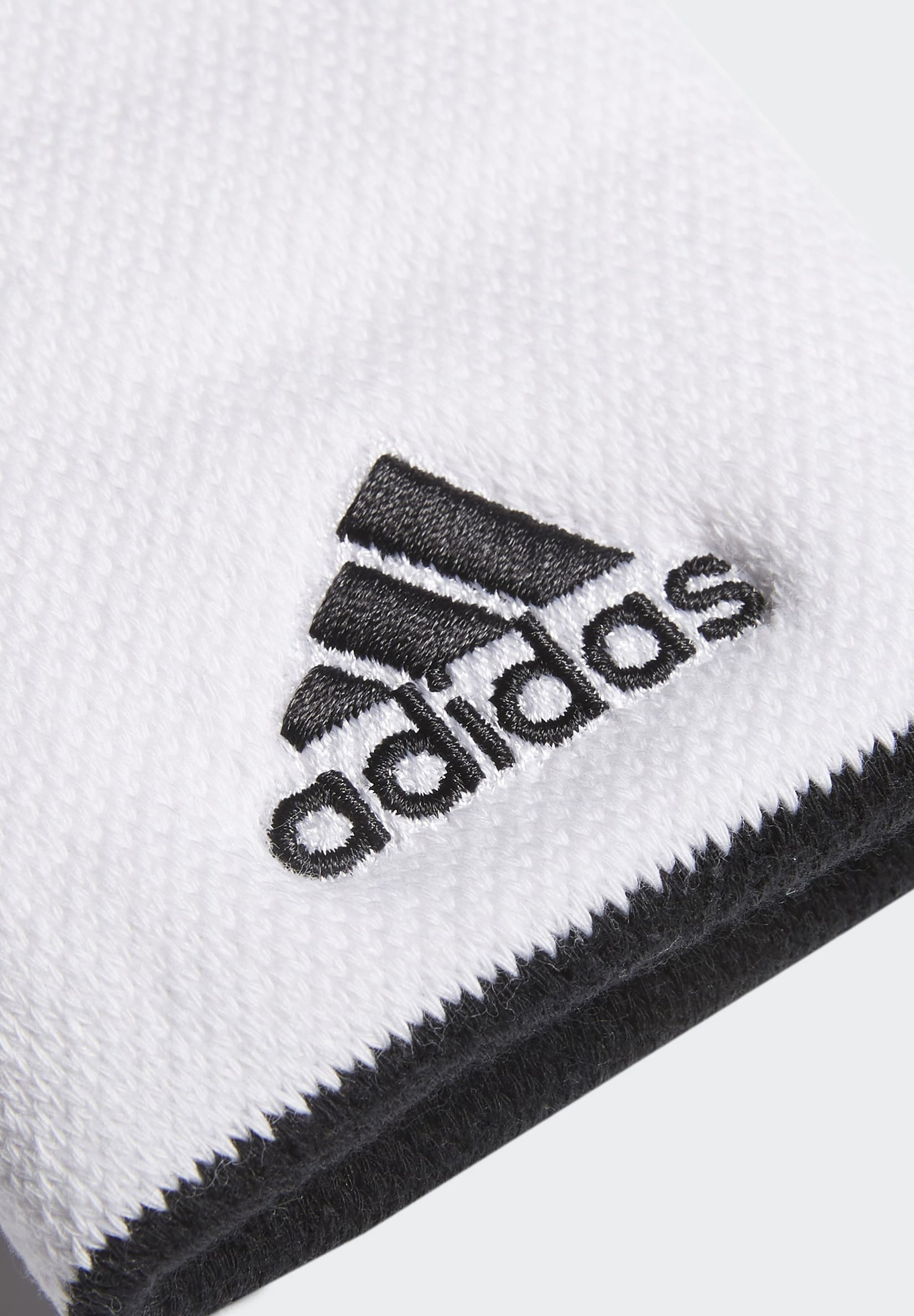 adidas Small Wristband zweetbandje wit/zwart - Voetbal shop