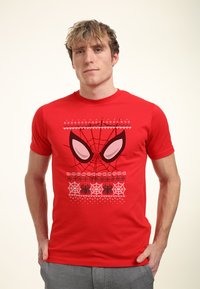Marvel SPIDER-MAN CLASSIC SPIDER-MAN SWEATER EYES - Camiseta estampada - red