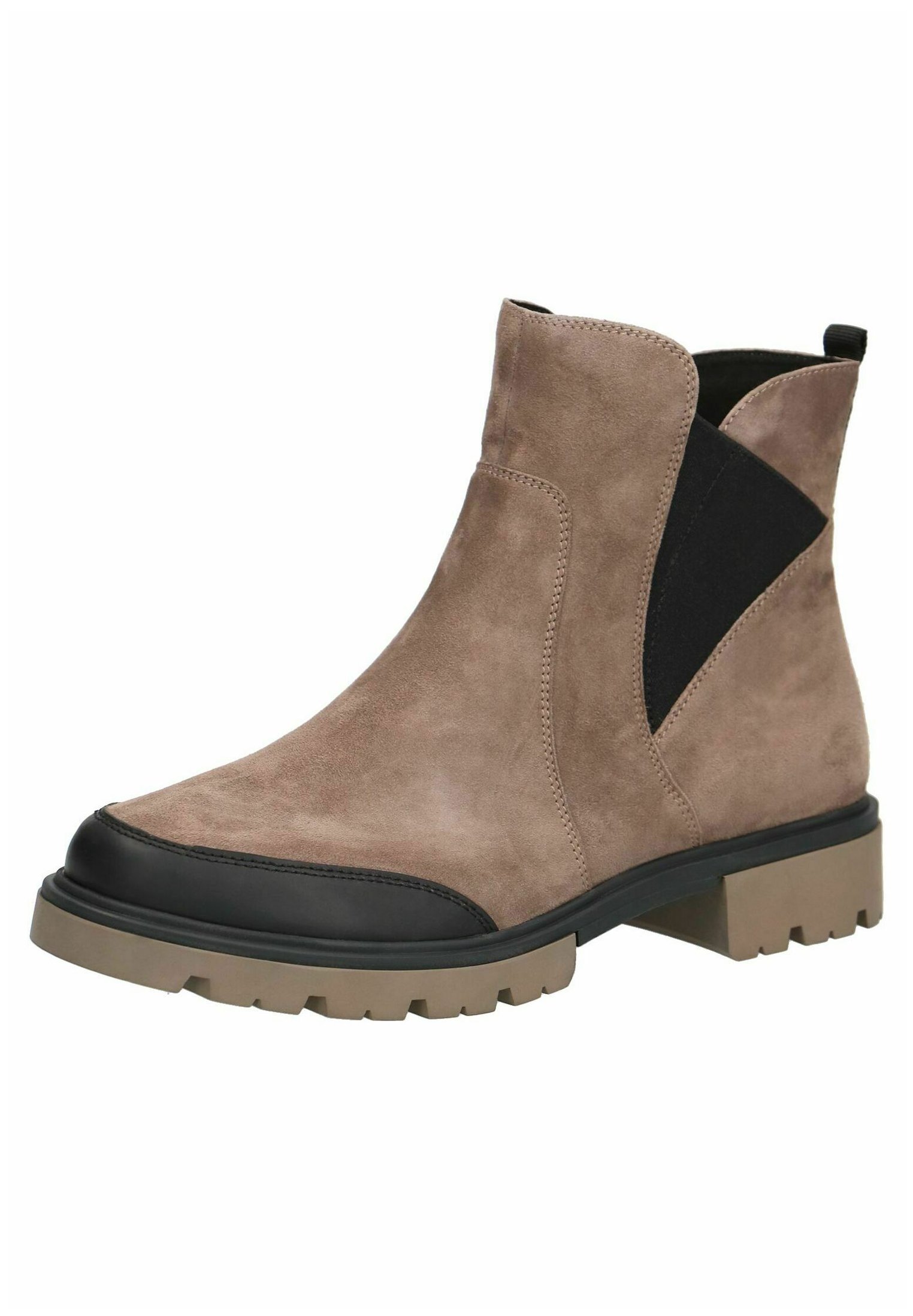 Caprice Enkellaarsjes met plateauzool - stone suede/grijs - Zalando.nl