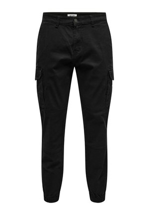 CARTER LIFE CUFF NOOS - Pantalon cargo - schwarz