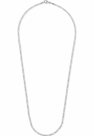 Collier en chaîne argentée avec des maillons allongés, une finition lisse et un fermoir à homard sécurisé. Longueur réglable pour plus de polyvalence.