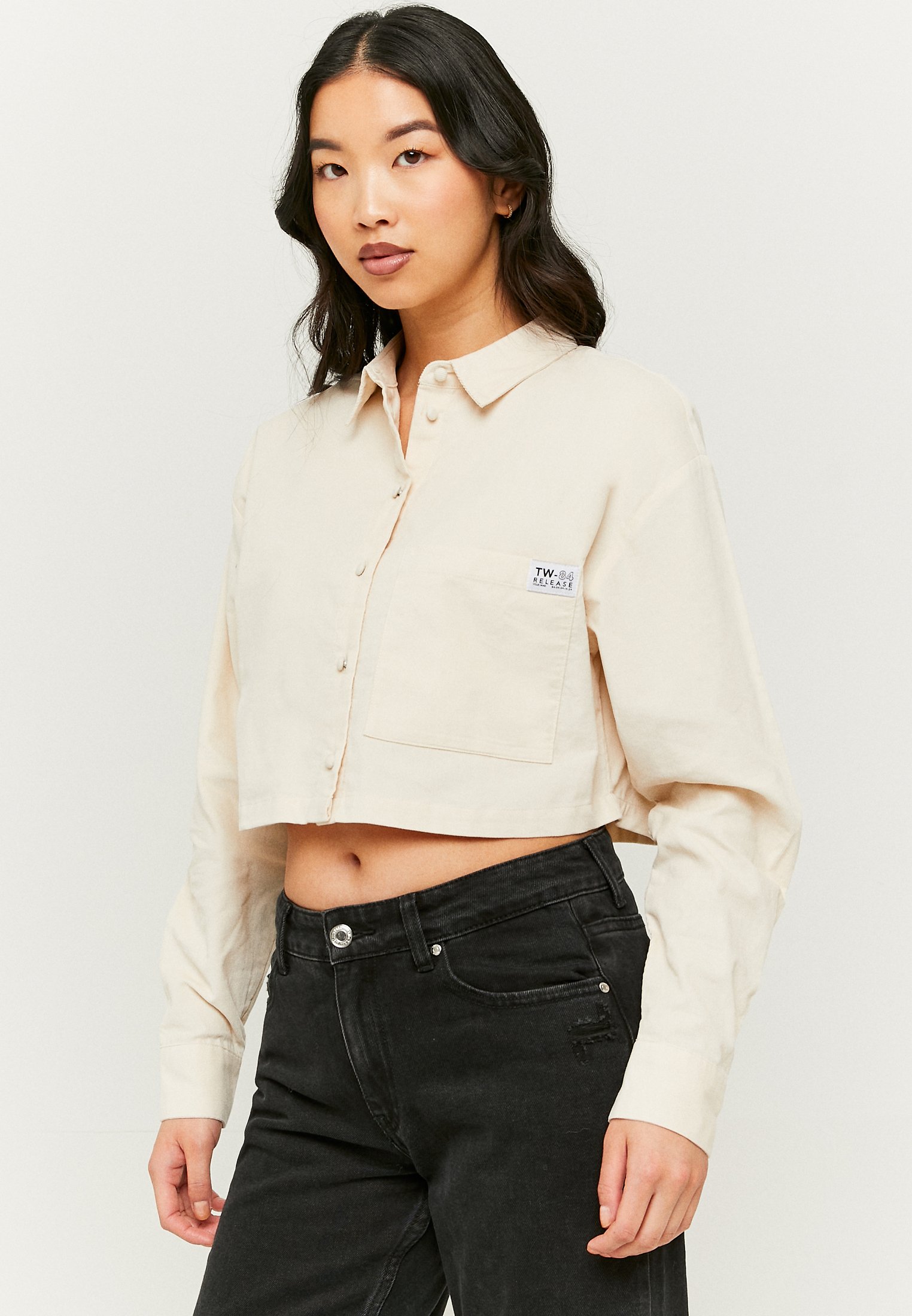 TALLY WEiJL KURZES LANGÄRMLIGES - Chemisier - beige - ZALANDO.FR