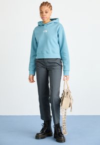 The North Face ESSENTIAL CROP HOODIE - Melegítőfelső - algae blue