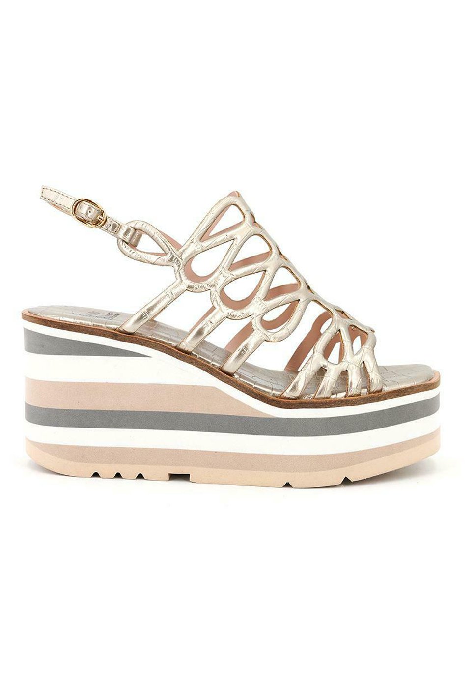 Alma en Pena Sandalias de cuña - gold/dorado - Zalando.es