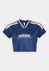 TIRO CUT 3 STRIPES CROP - Apdrukāts T-krekls - team navy blue/white/better scarlet
