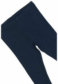 Sötétkék leggings bordázott textúrával, testhezálló kialakítással és kényelmes, rugalmas derékkal.