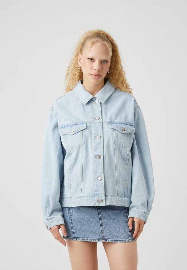 ONLPENNY FRILL JACKET - Denim jacket