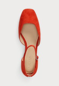 Lauren Ralph Lauren EMELLIE SUEDE MARY JANE - Μπαλαρίνες - bright vermilion