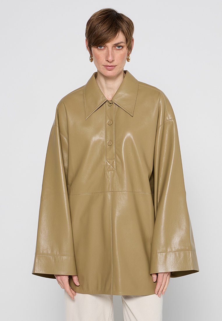 Nanushka Overhemdblouse kaki Nanushka Overhemdblouse kaki