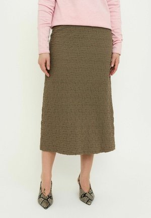BALLINA MIDI SKIRT - Jupe trapèze -  greige