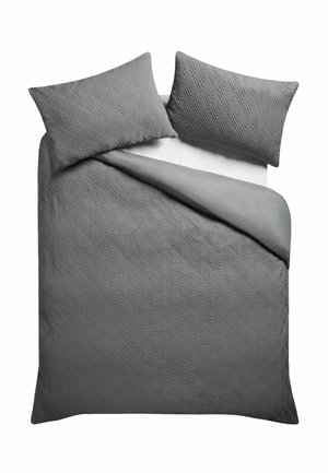 Next REGULAR FIT - EMBOSSED GEOMETRIC DUVET COVER AND PILLOWCASE SET UNISEX - Pościel