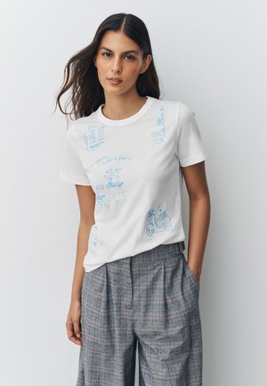 Next, REGULAR FIT - SHORT SLEEVE GRAPHIC  - T-shirt print - white