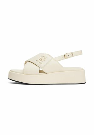TH MONOGRAM - Sandalen met plateauzool - muslin