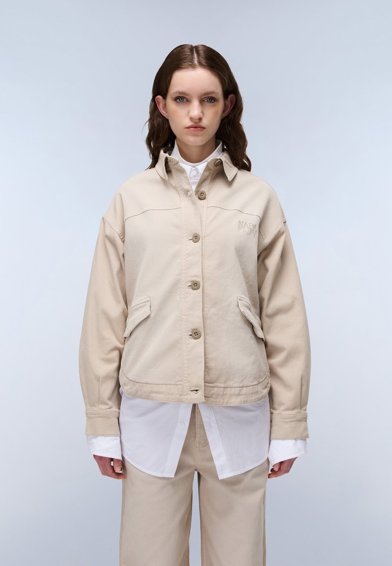 Napapijri RENDENA - Button-down blouse - sand beige