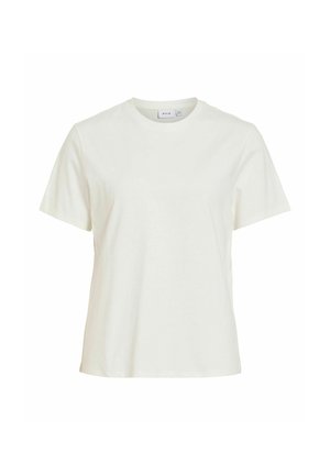 VILA, SHORT-SLEEVED T-SHIRT VILURA ROUND NECK - T-shirt imprimé - snow white