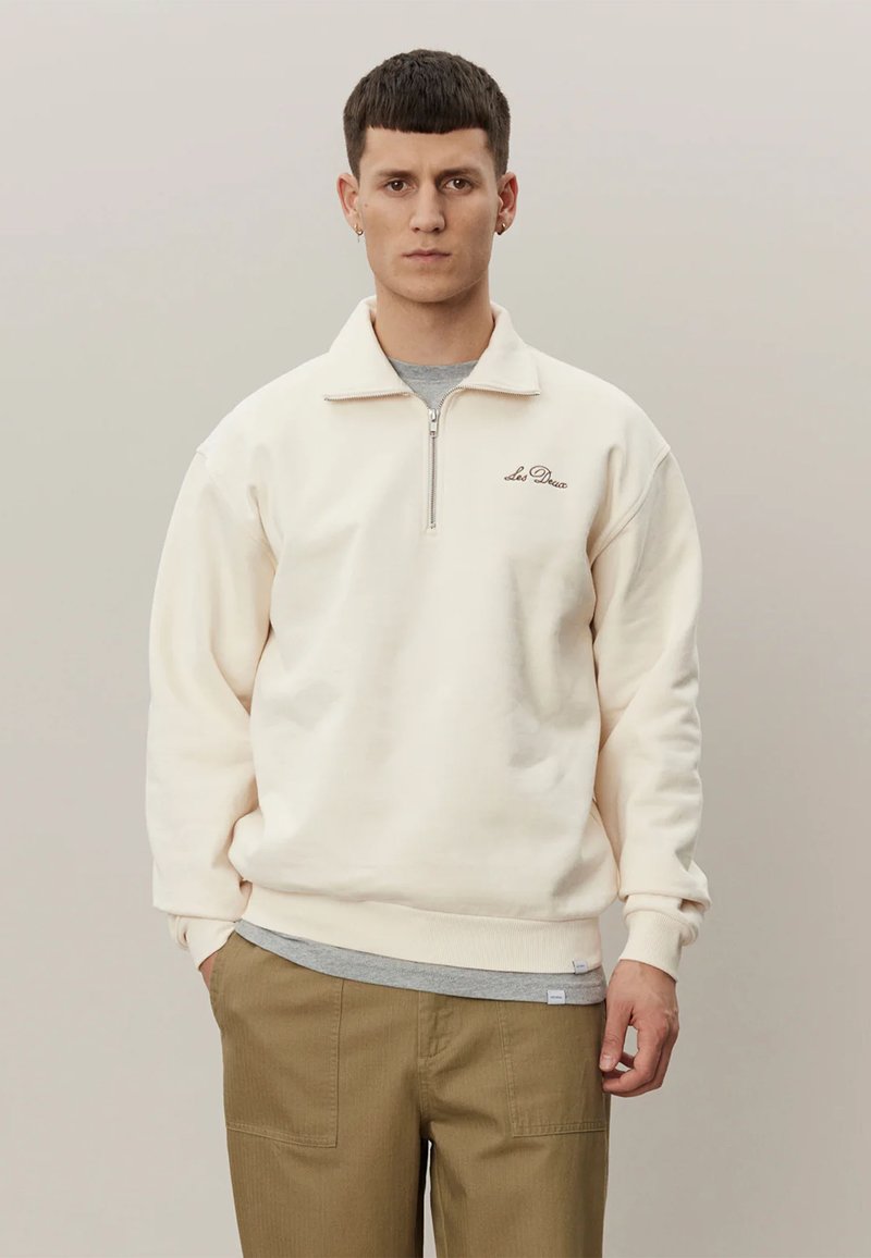 Les Deux CREW HALF ZIP  - Melegítőfelső - offwhite