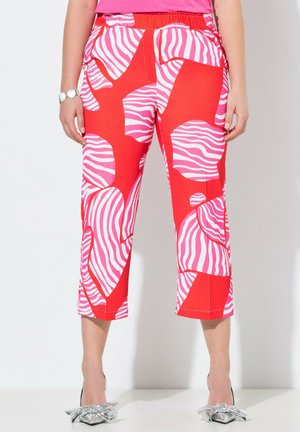 BÜGELFALTEN ELASTIKBUND - Broek - red