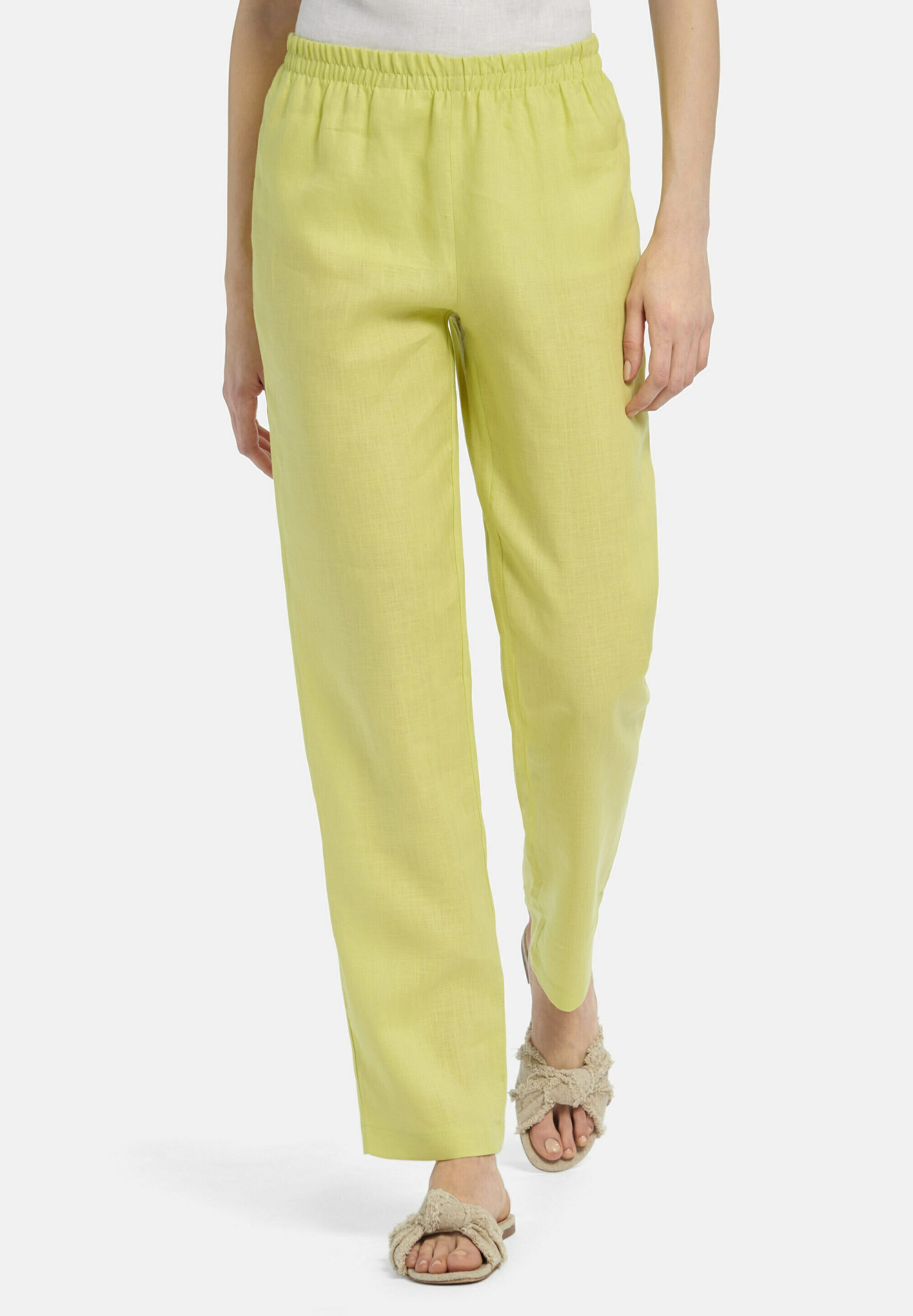 PETER HAHN Trousers - limette/light 