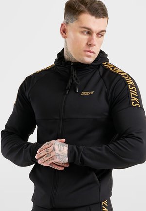 DISTRICT ZIP THROUGH TAPE HOODIE - Cardigan - black