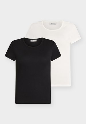 RIB TS DOUBLEPACK - T-shirt basic - black_multi_02