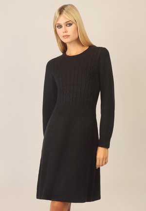 Strickkleid - schwarz