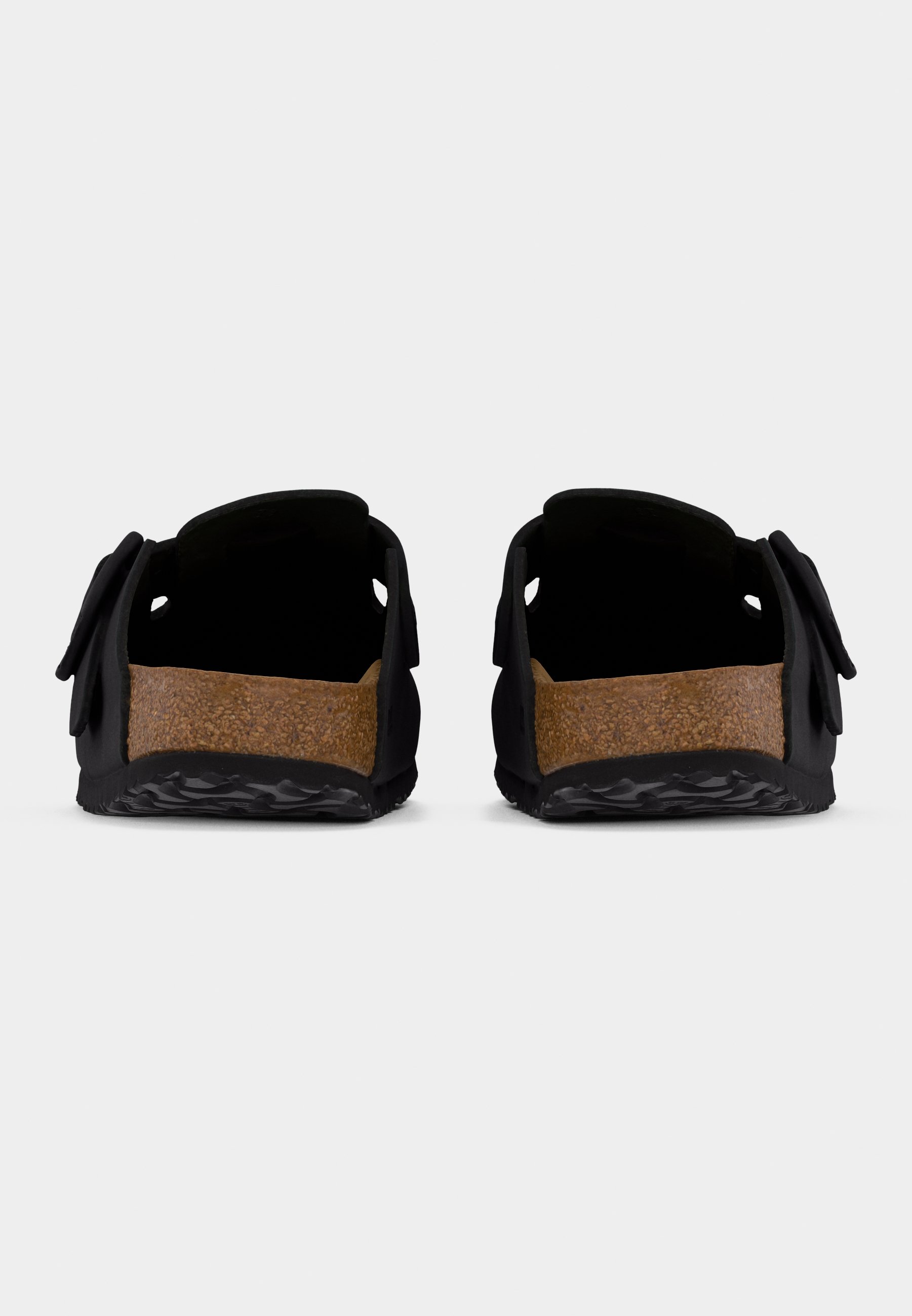 Birkenstock BOSTON WB LENB BLACKS NARROW UNISEX - Tamancos - black