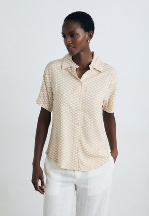 SHORTSLEEVE - Pyjamasoverdel - beige/white