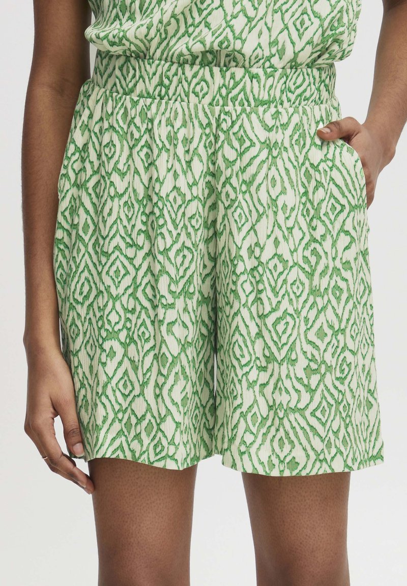 ICHI - IHMARRAKECH SHO4 - Shorts - greenbriar ikat print, Vergrößern