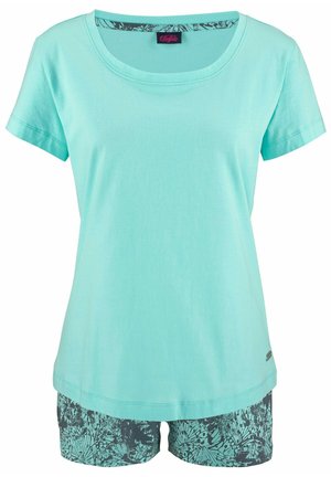 SET - Pyjama - mint gemustert