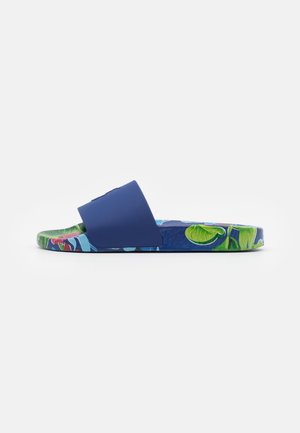SIGNATURE PONY FLORAL SLIDE - Sandály do bazénu - navy