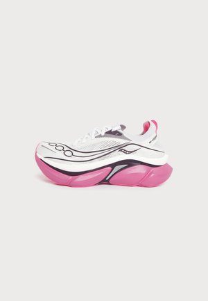Saucony, ENDORPHIN ELITE 3 UNISEX - Обувки за бягане по асфалт - white/eggplant