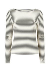 Langarmshirt - blau cremeweiß