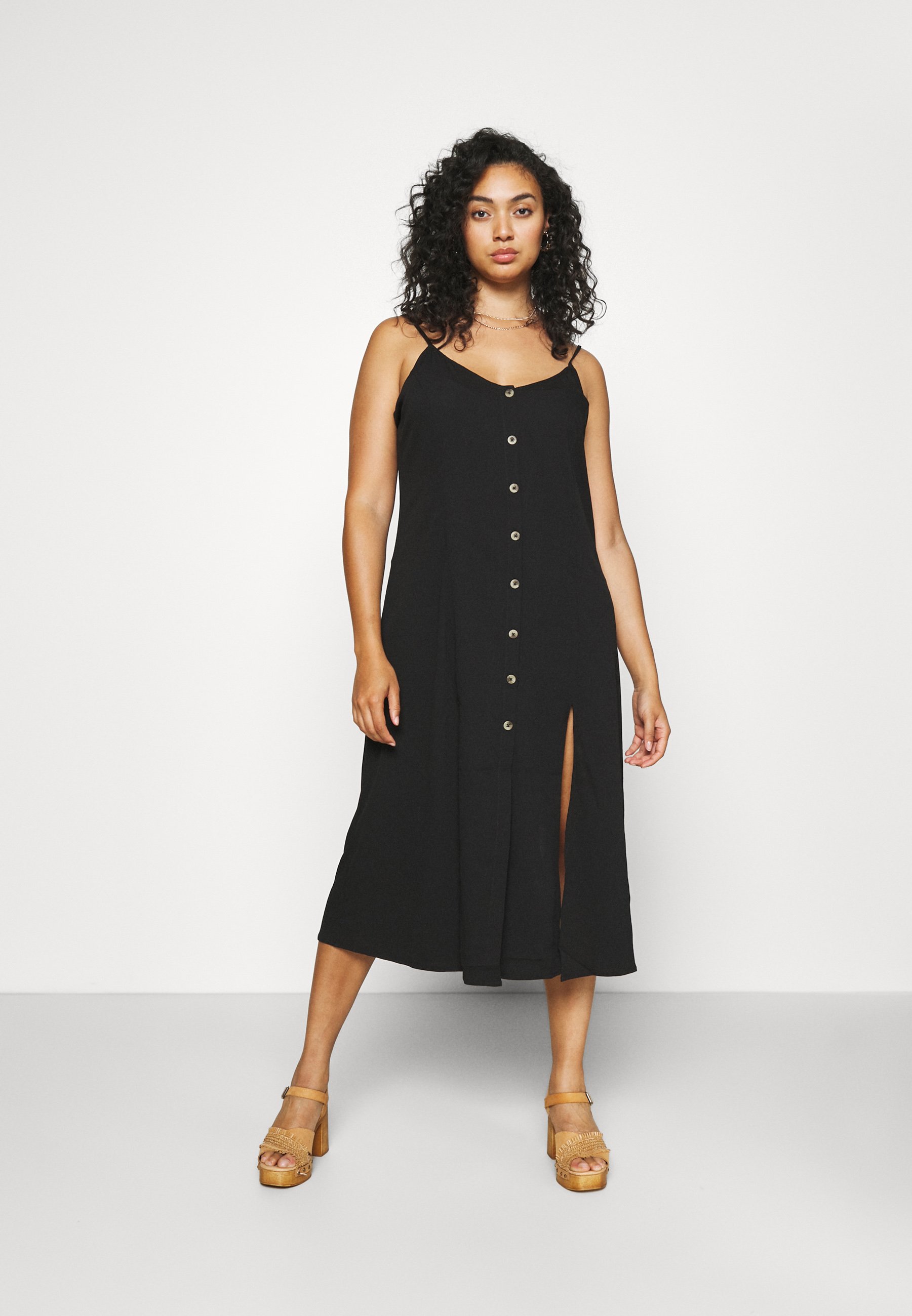 button through cami dress