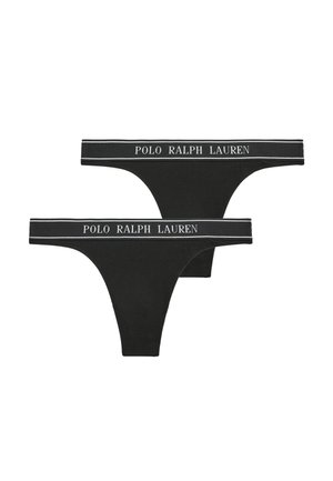 2-PACK ESSENTIALS - G-strenge - onyx