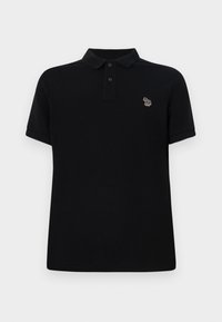 SLIM FIT ZEBRA - Polo - black