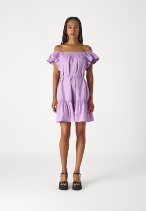 FLUTTER SLEEVE MINI DRESS - Day dress - lilac surge