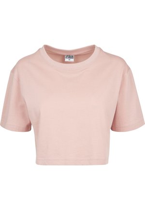 Urban Classics LADIES SHORT OVERSIZED TEE - Tricou basic - light rose