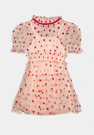 ALICE SHORT SLEEVE DRESS - Cocktail dress / Party dress - peach