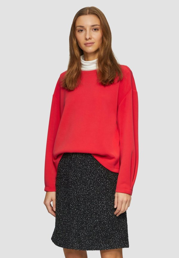 SCUBA-SWEATSHIRT AUS MODALMIX IM RELAXED FIT - Sweatshirt - rot