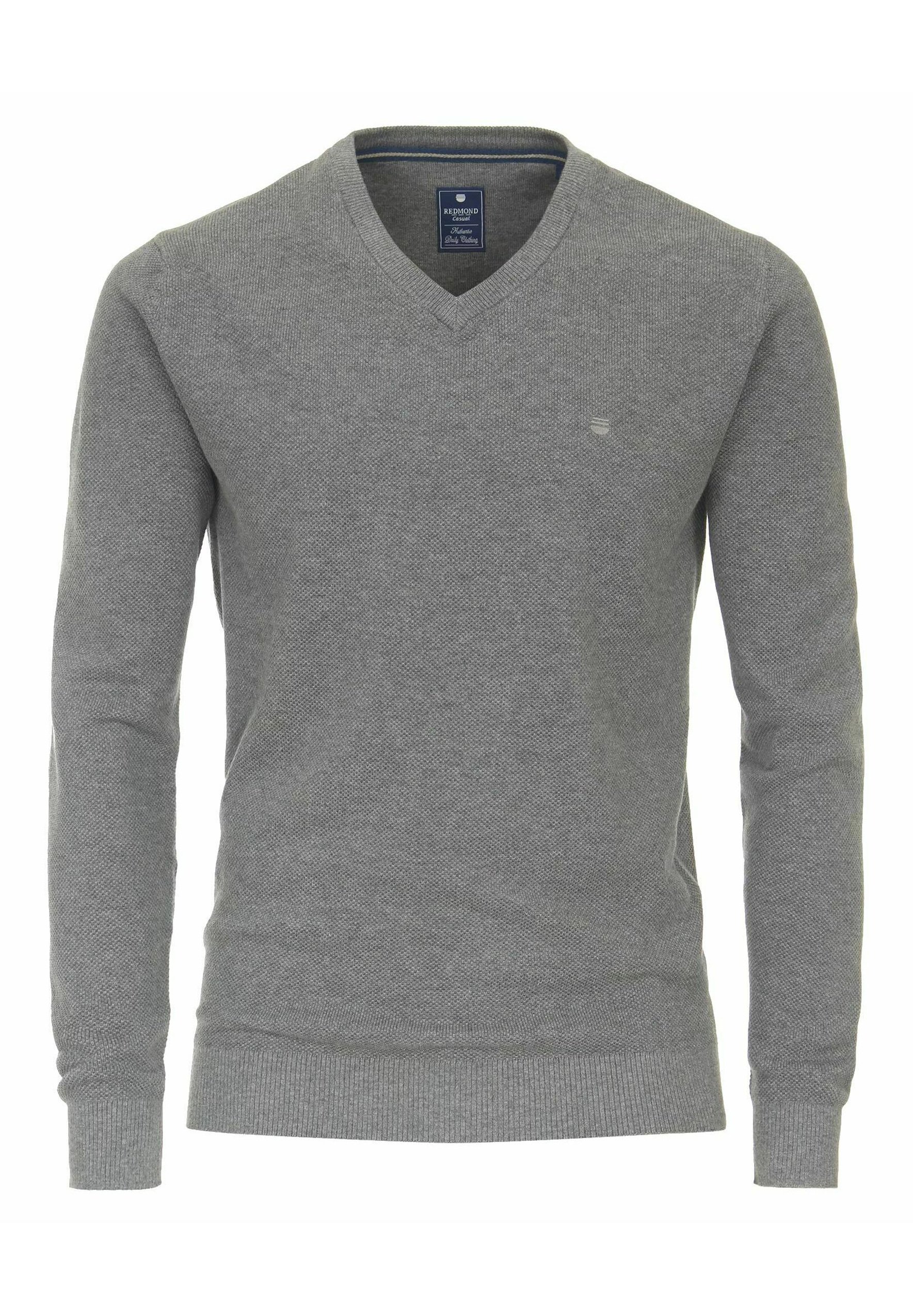 Redmond MIT V-AUSSCHNITT Jumper grau/light grey Zalando
