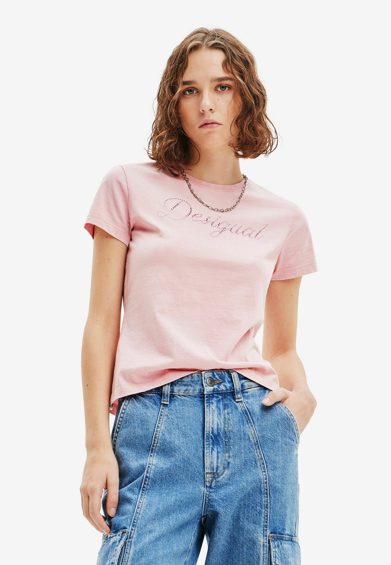 Desigual T-Shirt Uomo - Regular Fit, Girocollo, Manica Corta, Multicolore